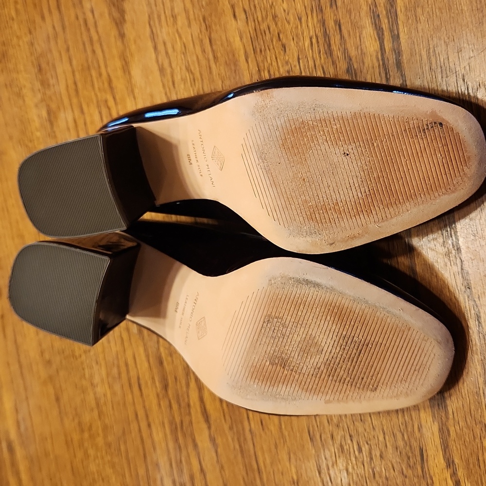Antonio Melani "Aadin" Tassel Moccasins Block Heel Size 8 - Picture 12 of 13